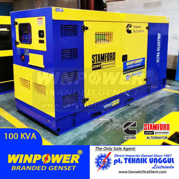 genset cummins 100 kva, genset silent cummins 4BTA3.9-G13, genset cummins WP110CC