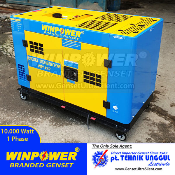 Genset Winpower 10000 Watt - 10 KVA Silent 1 Phase - WP14SP