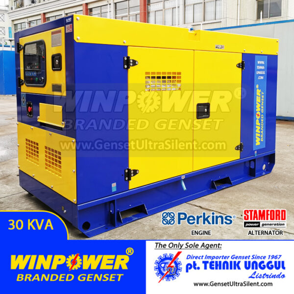 Genset Perkins 30 KVA Silent Stamford – WP33P