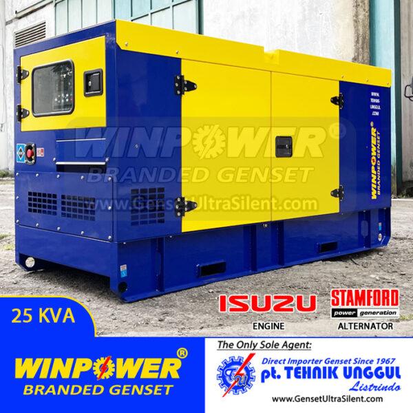 Genset ISUZU 25 KVA Silent Stamford – WP28IJ