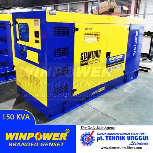 genset 150 kva, genset silent winpower 150 kva, genset WP165