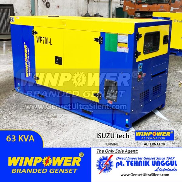genset silent isuzu 63 kva, genset isuzu jakarta