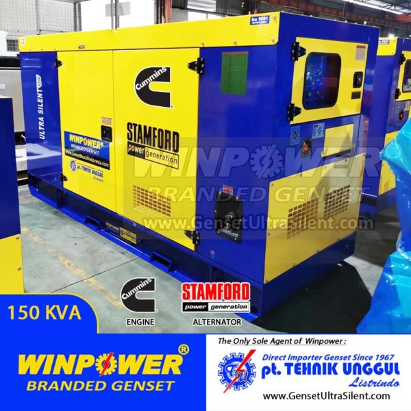 Genset Cummins 150 KVA Silent Stamford – WP165C