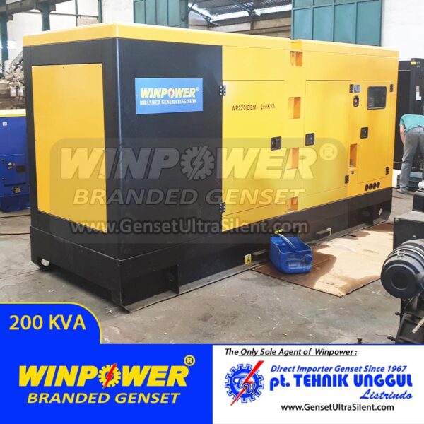 genset silent 200 kva, genset silent WP220