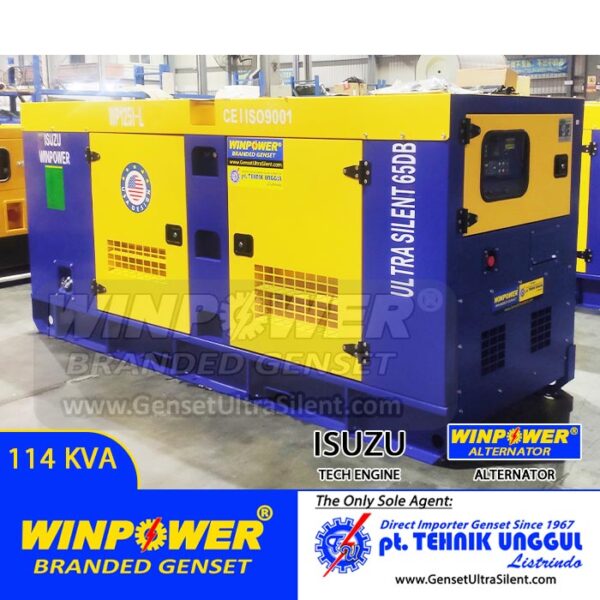 Genset ISUZU tech 114 KVA Silent WINPOWER – WP125I-L